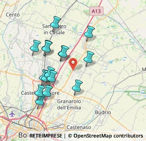 Mappa Via Savenella, 40061 Minerbio BO, Italia (6.985)