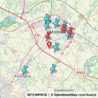 Mappa Strada Contrada, 41126 Modena MO, Italia (3.84833)