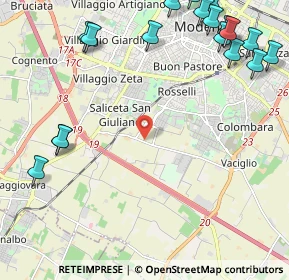 Mappa Strada Contrada, 41126 Modena MO, Italia (3.21632)