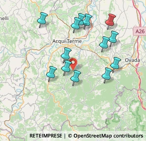 Mappa Regione Molarola, 15010 Grognardo AL, Italia (7.39538)