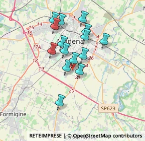 Mappa Via Francesco Ghiaroni, 41126 Modena MO, Italia (2.97933)