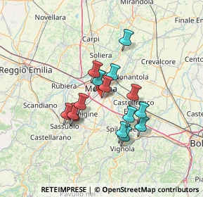 Mappa Via Francesco Ghiaroni, 41126 Modena MO, Italia (10.73067)