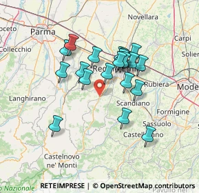 Mappa Strada Statale, 42020 Puianello RE, Italia (11.655)