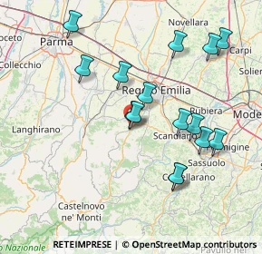 Mappa Strada Statale, 42020 Quattro Castella RE, Italia (15.266)