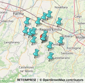 Mappa Strada Statale, 42020 Quattro Castella RE, Italia (10.62375)