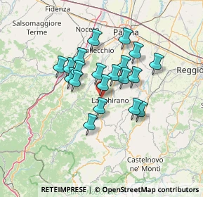 Mappa Strada Vallo di sotto, 43013 Langhirano PR, Italia (10.5075)