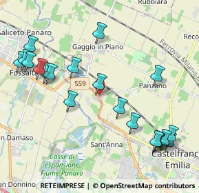 Mappa Via Alessandro Volta, 41013 Castelfranco Emilia MO, Italia (2.466)