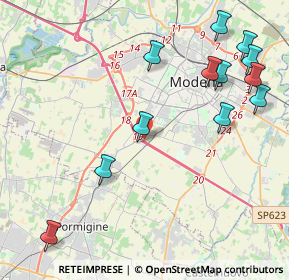 Mappa Via Stradella, 41125 Modena MO, Italia (5.085)