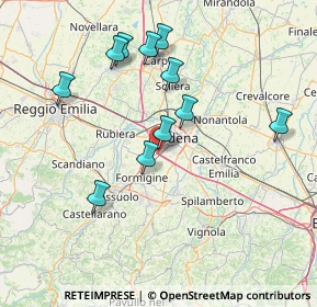 Mappa Via Stradella, 41125 Modena MO, Italia (14.70545)