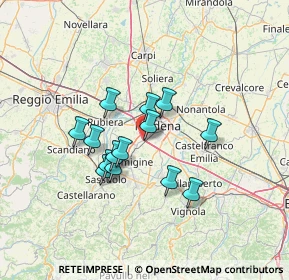 Mappa Via Stradella, 41125 Modena MO, Italia (10.68357)