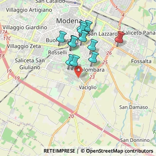 Mappa Via Grosseto, 41126 Modena MO, Italia (1.69167)