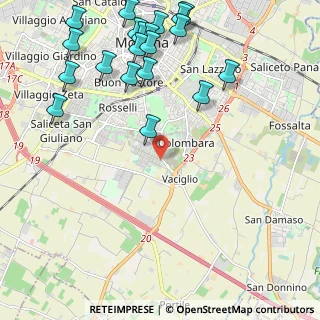 Mappa Via Grosseto, 41126 Modena MO, Italia (2.8405)