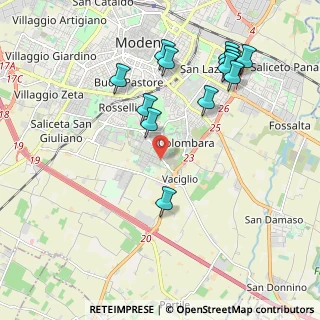 Mappa Via Grosseto, 41126 Modena MO, Italia (2.255)