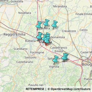 Mappa Via Grosseto, 41126 Modena MO, Italia (9.54333)