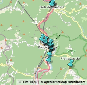 Mappa Via Milite Ignoto, 16019 Ronco Scrivia GE, Italia (1.547)
