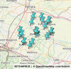 Mappa Via Carlo Pisacane, 40062 Molinella BO, Italia (11.03)
