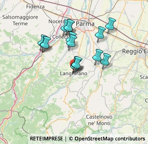 Mappa Via Roma, 43013 Langhirano PR, Italia (11.66667)