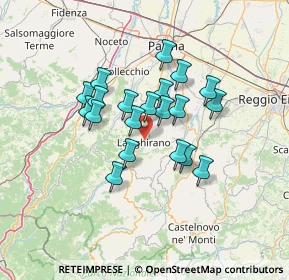 Mappa Via Roma, 43013 Langhirano PR, Italia (10.668)