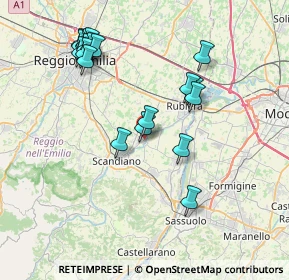 Mappa Via 2 Agosto, 42019 Arceto RE, Italia (8.154)