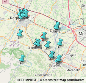 Mappa Via 2 Agosto, 42019 Arceto RE, Italia (7.78)