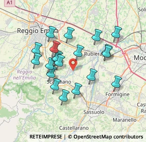 Mappa Via 2 Agosto, 42019 Arceto RE, Italia (6.463)