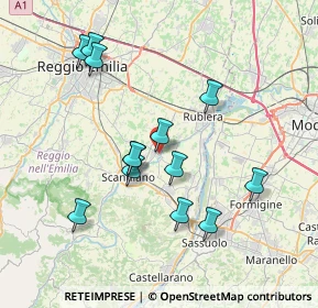 Mappa Via 2 Agosto, 42019 Arceto RE, Italia (7.23462)