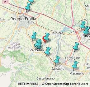 Mappa Via 2 Agosto, 42019 Arceto RE, Italia (8.74643)