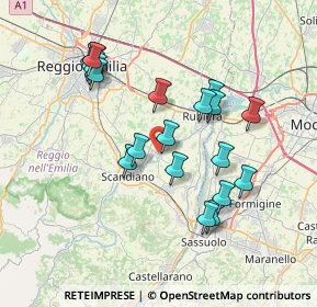 Mappa Via 2 Agosto, 42019 Arceto RE, Italia (7.162)