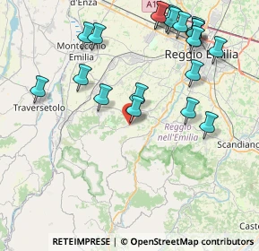 Mappa Via J. F. Kennedy, 42020 Quattro Castella RE, Italia (9.514)