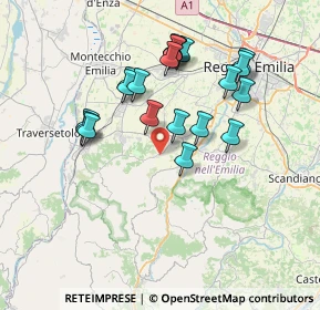 Mappa Via J. F. Kennedy, 42020 Quattro Castella RE, Italia (6.8455)