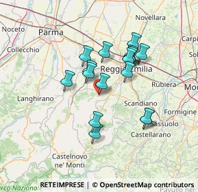 Mappa Via J. F. Kennedy, 42020 Quattro Castella RE, Italia (11.66412)