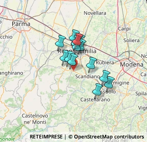 Mappa 42020 Albinea RE, Italia (8.91)