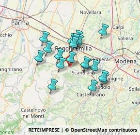 Mappa 42020 Albinea RE, Italia (10.70947)