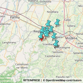 Mappa 42020 Albinea RE, Italia (8.52909)