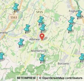 Mappa 42020 Albinea RE, Italia (2.71091)