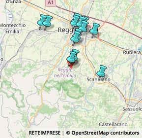 Mappa 42020 Albinea RE, Italia (6.48143)