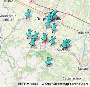 Mappa 42020 Albinea RE, Italia (6.26471)