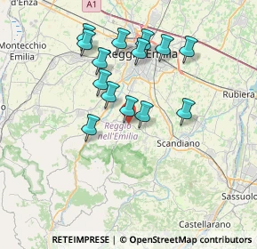 Mappa 42020 Albinea RE, Italia (6.60786)