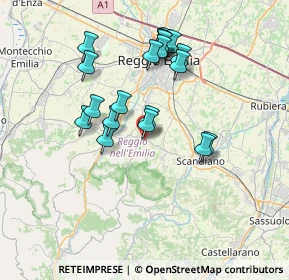 Mappa 42020 Albinea RE, Italia (6.6985)