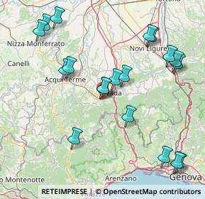 Mappa Via Giulio Pastore, 15076 Ovada AL, Italia (18.39474)