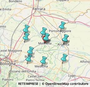 Mappa , 40062 Molinella BO, Italia (11.98167)