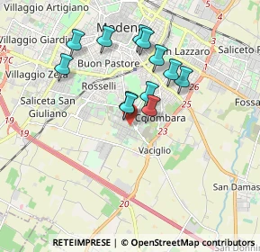 Mappa Strada Morane, 41126 Modena MO, Italia (1.55417)