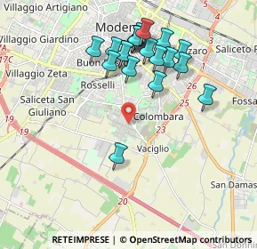 Mappa Strada Morane, 41126 Modena MO, Italia (1.9165)