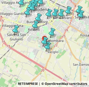 Mappa Strada Morane, 41126 Modena MO, Italia (2.52158)