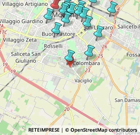 Mappa Strada Morane, 41126 Modena MO, Italia (2.52176)