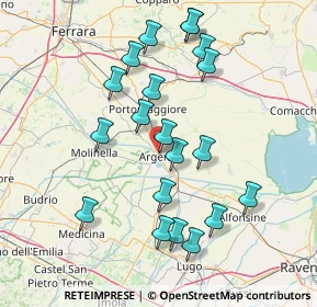 Mappa Via Bologna, 44011 Argenta FE, Italia (15.3455)