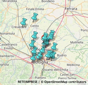 Mappa Via Lepre, 40016 San Giorgio di piano BO, Italia (9.5265)