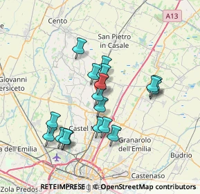 Mappa Via Lepre, 40016 San Giorgio di piano BO, Italia (6.50667)