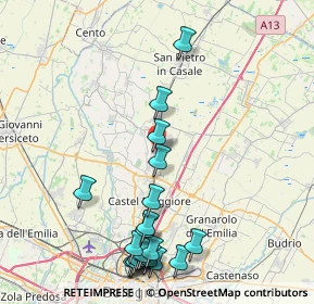 Mappa Via Lepre, 40016 San Giorgio di piano BO, Italia (10.0315)