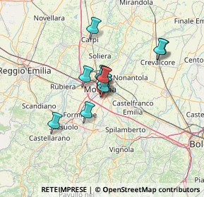 Mappa Via Liguria, 41125 Modena MO, Italia (9.0225)